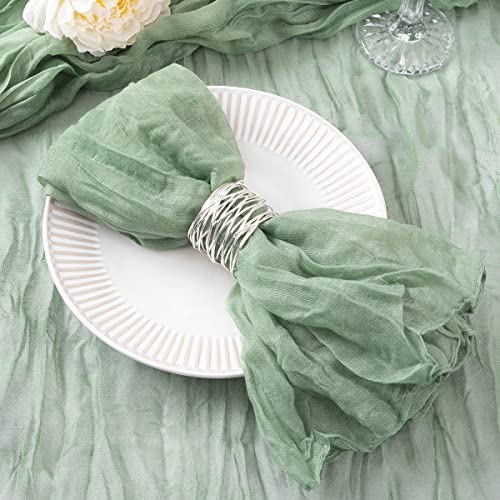 DeZerlor Seihtuch-Servietten, waschbar, Sommer-Salbei, Baumwollgaze, 53,3 x 53,3 cm, für Hochzeit, Brautparty, Abendessen, Teeparty, Dekoration, 20 Stück DeZerlor Seihtuch-Servietten, waschbar, Sommer-Salbei, Baumwollgaze, 53,3 x 53,3 cm, für Hochzeit, Brautparty, Abendessen, Teeparty, Dekoration, 20 Stück von DeZerlor