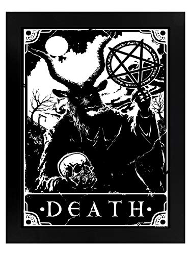 Deadly Tarot Miniposter mit schwarzem Holzrahmen Death 35 x 45 cm von Deadly Tarot