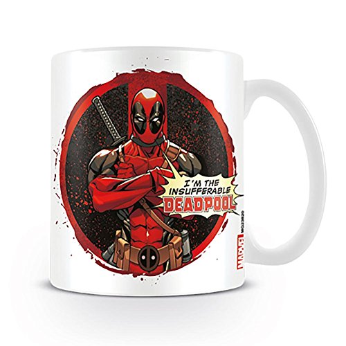 Marvel Comics Kaffeetassen, Keramik, Mehrfarbig, 1 Stück (1er Pack) von Deadpool