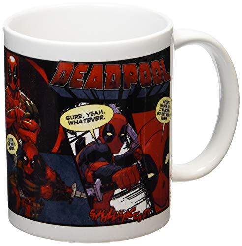 Marvel Comics Kaffeetassen, Keramik, Mehrfarbig, 7.9x11x9.3 cm von Deadpool