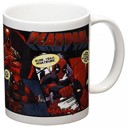 Marvel Comics Kaffeetassen, Keramik, Mehrfarbig, 7.9x11x9.3 cm von Deadpool