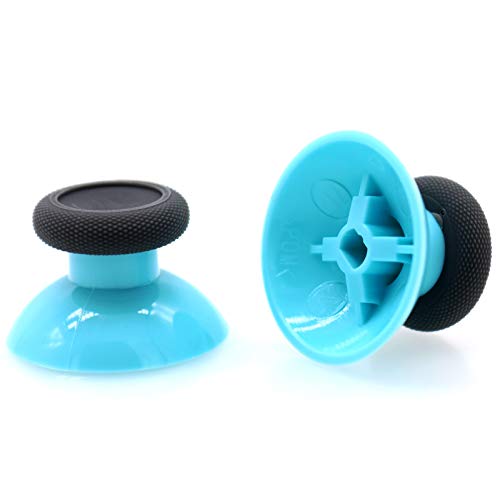Deal4GO 2 Stück OEM Ersatz Thumbsticks konkave Analog für Xbox One Controller Joystick Daumengriffe (Grau/Blau) von Deal4GO