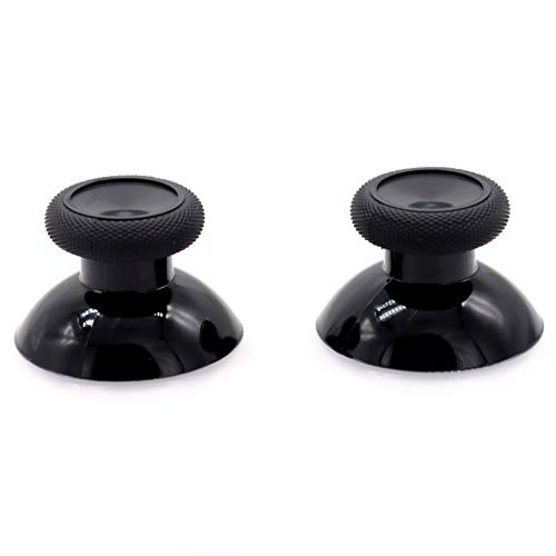 Deal4GO 2 Stück OEM Thumbsticks konkave Analog-Ersatz für Xbox One Controller Gummi Joystick Daumengriffe (schwarz) von Deal4GO