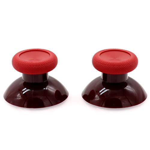 Deal4GO 2 Stück OEM Thumbsticks konkave Analog-Ersatz für Xbox One Controller Joystick Daumengriffe (rot) von Deal4GO