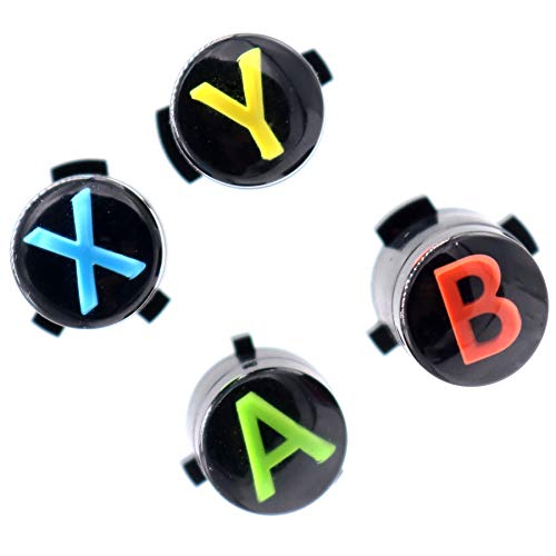 Deal4GO Standard A B X Y Button Set für Xbox One Controller Buttons Mod Kunststoff [Mehrfarbig] von Deal4GO