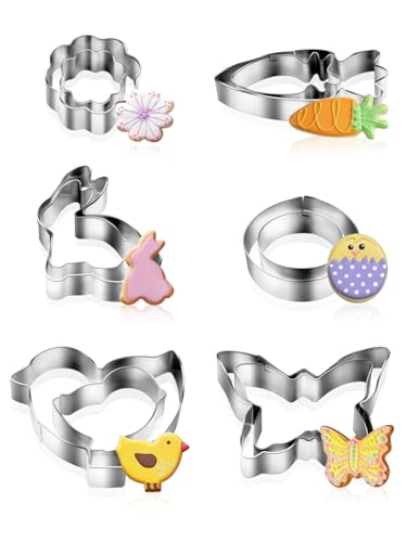 DealKits Ausstechformen Ostern, 12 Stück Ausstecher Ostern, Osterplätzchen Ausstecher Keksausstecher Ostern, Hase Ei Blume Schmetterling Küken Karotte Osterkekse Plätzchenausstecher für Backen Kinder DealKits Ausstechformen Ostern, 12 Stück Ausstecher Ostern, Osterplätzchen Ausstecher Keksausstecher Ostern, Hase Ei Blume Schmetterling Küken Karotte Osterkekse Plätzchenausstecher für Backen Kinder von DealKits