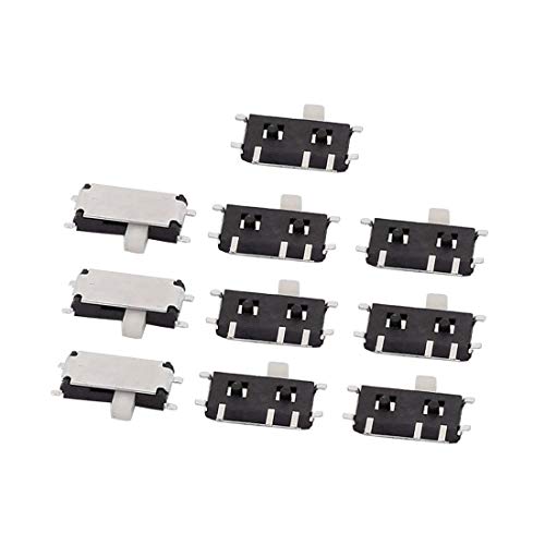 DealMux 10 stücke 2 Position 7 P 1P2T SMT SMD Selbsthemmend Mini Power Schiebeschalter 7x4x1mm von DealMux