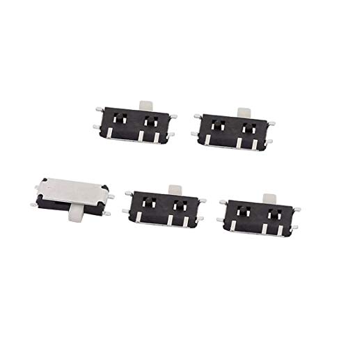 DealMux 5 stücke 2 Position 7P 1P2T SMT SMD Selbsthemmender Mini Power Schiebeschalter 7x4x1mm von DealMux