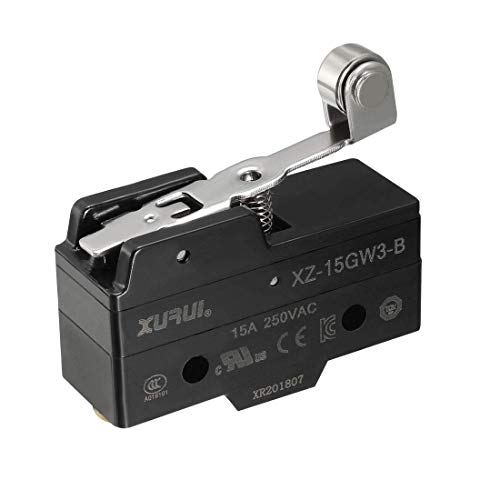 DealMux XURUI Autorisierter XZ-15GW3-B XZ-15GW3-B SPDT NO NC-Scharnier Rollenhebel-Typ Mikro-Endschalter mit Schraubklemmen von DealMux