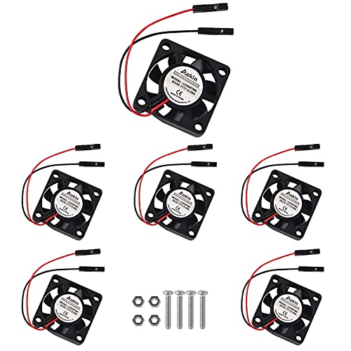 Dealikee 6 Stück Miniventilator für Raspberry Pi 5, Pi 4, Pi 3 B+, Pi 3B, Pi 2, 30x30x7mm Lüfter 3.3V 5V Hydrauliklager bürstenlos High Speed. Dealikee 6 Stück Miniventilator für Raspberry Pi 5, Pi 4, Pi 3 B+, Pi 3B, Pi 2, 30x30x7mm Lüfter 3.3V 5V Hydrauliklager bürstenlos High Speed. von Dealikee