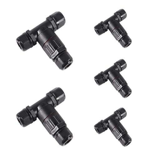 Dealikee 5PCS IP68 Waterproof Junction Box, T Shape 3-Polig Verteilerdose Außen Erdkabel Abzweigdose Garten Kabelmuffe Verbindungsmuffe Verbindungsbox für Ø3.5-10 mm Kabeldurchmesser Dealikee 5PCS IP68 Waterproof Junction Box, T Shape 3-Polig Verteilerdose Außen Erdkabel Abzweigdose Garten Kabelmuffe Verbindungsmuffe Verbindungsbox für Ø3.5-10 mm Kabeldurchmesser von Dealikee