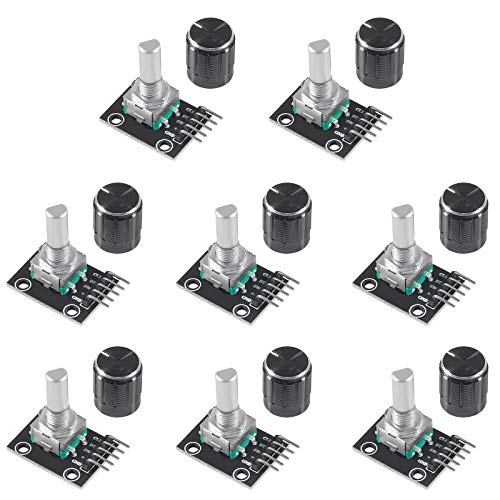 Dealikee 8pcs KY-040 Rotary Encoder Module Brick Sensor Development Board with Knob Cap DIY Kit for KY-040 Dealikee 8pcs KY-040 Rotary Encoder Module Brick Sensor Development Board with Knob Cap DIY Kit for KY-040 von Dealikee