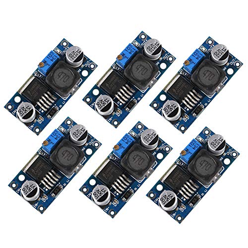 Dealikee Spannungsregler, DC zu DC, 3,0–40 V auf 1,5–35 V, Abwärts-Netzteil, Buck-Konverter, DIY-Modul, 6 Stück von Dealikee