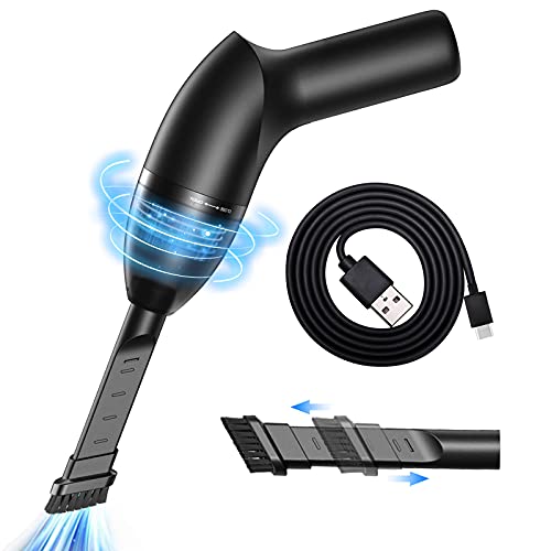 Dealswin Mini Staubsauger Super Absaugung - Akku Handstaubsauger Auto Computer-Tastatur Reinigung mit Vakuumdüsen Waschbarer Filter - Handsauger für Teppich Sofa Haustier Laptop von Dealswin
