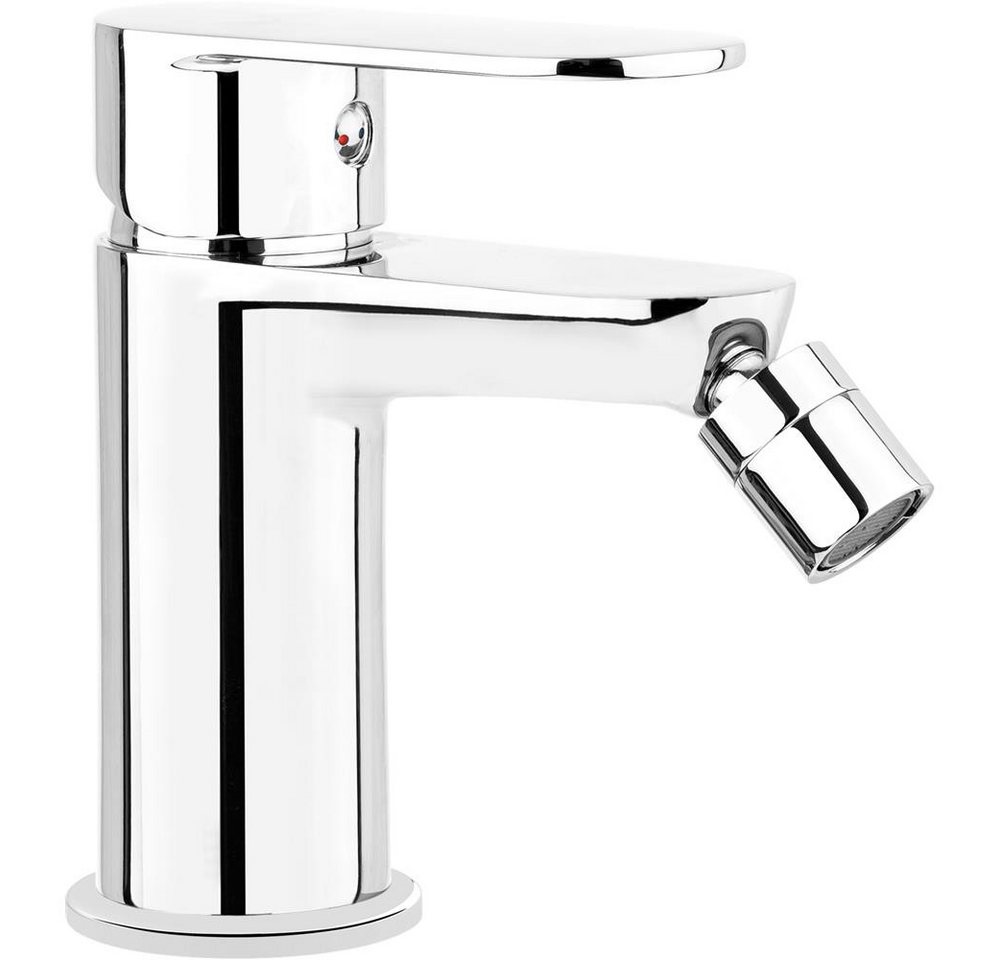 Lomadox Bidetarmatur ALPINIA-30 Einhebel Bidet-Armatur silber Chrom von Lomadox