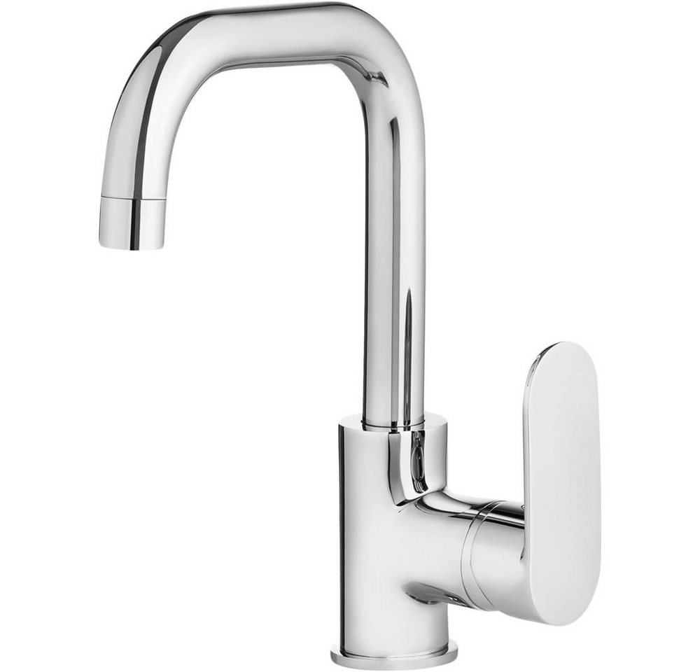 Lomadox Waschtischarmatur ALPINIA-30 groß gebogen Silber verchromt mit Ablauf Automatik Garnitur Lomadox Waschtischarmatur ALPINIA-30 groß gebogen Silber verchromt mit Ablauf Automatik Garnitur von Lomadox