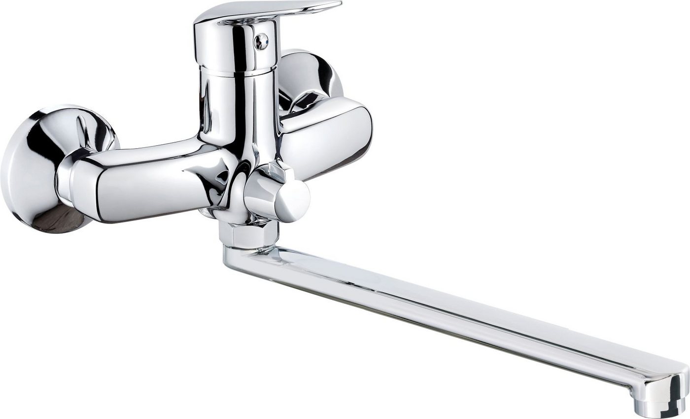 Deante Waschtischarmatur BORO Wandbatterie mit Brauseschlauchanschluss, Badarmatur Aufputz, Chrom Deante Waschtischarmatur BORO Wandbatterie mit Brauseschlauchanschluss, Badarmatur Aufputz, Chrom von Deante