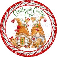 Cookie Crew Weihnachtskranz Zeichen, Zeichen von DearneDesignsUK