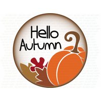 Hallo Herbstkranz Schild, Kürbiskranz Herbst Zeichen, Willkommensschild, Zeichen von DearneDesignsUK