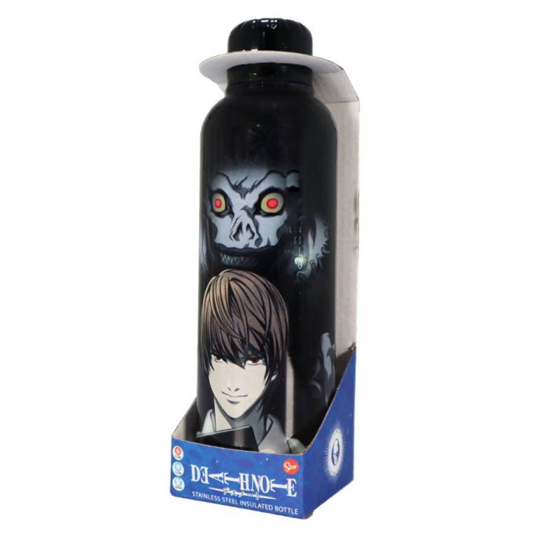 Death Note Trinkflasche Anime Death Note Edelstahl Thermo Trinkflasche, doppelwandige Flasche 515 ml von Death Note