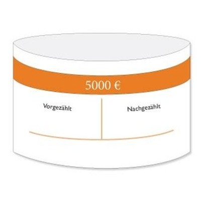 Geldscheinstreifen, 100x50 Euro, orange, Pck=1000St, 10003021 Geldscheinstreifen, 100x50 Euro, orange, Pck=1000St, 10003021 von Debatin