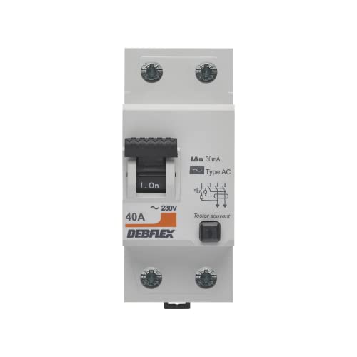 Debflex - Differentialschalter 2P 30MA 40A 2 Module Typ AC - Modular - Modular Bereich - Differenzschalter - 707511 von DEBFLEX