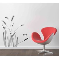 Vinyl Kunst Decal Stilvolle Moderne Laub Segge Weizen Cane Grass Dragon Fly Wall Sticker Decor Art Von Decalisland-Stilvolle Sd 023 Vinyl Kunst Decal Stilvolle Moderne Laub Segge Weizen Cane Grass Dragon Fly Wall Sticker Decor Art Von Decalisland-Stilvolle Sd 023 von DecaIisland