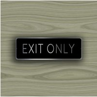 Ausgangsschild Aus Gebürstetem Aluminium Wetterfest Im Innen - Und Außenbereich von DecaModa