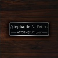 Personalisiertes Türschild Mit Namen Silber Gebürstetes Metallschild von DecaModa