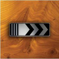 Richtungspfeil Aus Gebürstetem Aluminium Richtungsweisend, Innen-/Außen von DecaModa