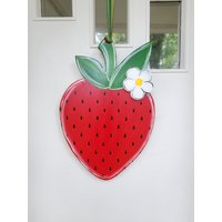 Große Erdbeere Als 3D Türschild von DecadentDoorsbyMandy