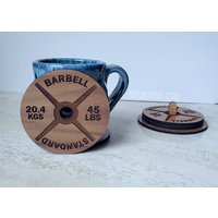 Hantelscheibe Untersetzer Set - Aus Holz Handgefertigt Gym Fitness Workout Getränk Geschenk von DecalDinoCreations
