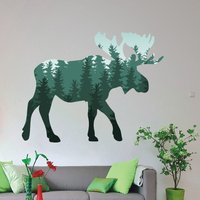 Elch Wild Tier Farbigen Wand Aufkleber Kinderzimmer Schlafzimmer Wohnzimmer Raum Vinyl Forrest Muster Kinder Multi Farbe Wandbild Home Art Decor Elch Wild Tier Farbigen Wand Aufkleber Kinderzimmer Schlafzimmer Wohnzimmer Raum Vinyl Forrest Muster Kinder Multi Farbe Wandbild Home Art Decor von DecalHouse