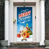 Frohe Weihnachten Türdekoration Rentier Urlaub Vinyl On49 Frohe Weihnachten Türdekoration Rentier Urlaub Vinyl On49 von DecalHouse