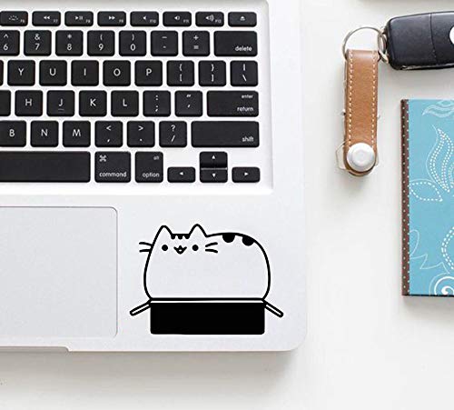 DecalStoreVienna Vinyl Sticker Pusheen Fette Katze Kater Lustig Aufkleber Computer Tablet Notebook Tastatur Telefon Handy MacBook Apple Dekoration Kunst R43 von DecalStoreVienna