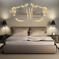 Familie Aufkleber Vinyl Wandtattoo Personalisierte Namen Benutzerdefinierte Zeichen Etablierten Design Schlafzimmer Wohnzimmer Home Decor Hochzeit von DecalStoreVienna