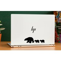Laptop Vinyl Aufkleber Wilde Tiere Natur Bären Bär Cub Computer Tablet Notebook Tastatur Telefon Wand Kinder Wandbild Camping Home Dekor R35 von DecalStoreVienna