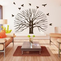 Wand Aufkleber Herbst Baum Natur Bäume Wald Pflanzen Vögel Flock Vinyl Home Dekor Schlafzimmer Wohnzimmer Wandbilder M104 von DecalStoreVienna