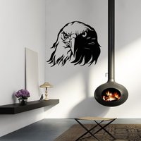 Wand Aufkleber Vogel Adler Natur Schnabel Predator Ansicht Symbol Freiheit Stolz Macht Höhe Vinyl Home Décor Schlafzimmer Wohnzimmer Wandbilder M224 von DecalStoreVienna