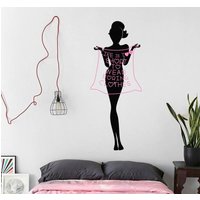 Wand Aufkleber Zitat Leben Ist Zu Kurz, Um Langweilige Kleidung Dinge Vergnügen Inspiration Freude Nähen Vinyl Home Decor Wandbilder A468 Tragen von DecalStoreVienna