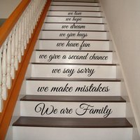 Wand Treppe Aufkleber Sprüche Wir Sind Familie Hoffnung Traum Liebe Treppenhaus Design Halle Vinyl Innen Home Decor Wandbilder M214 Wand Treppe Aufkleber Sprüche Wir Sind Familie Hoffnung Traum Liebe Treppenhaus Design Halle Vinyl Innen Home Decor Wandbilder M214 von DecalStoreVienna