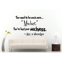 Abenteuer Im Wunderland Fantasy Magic Zitat Sagen Wall Decal Vinyl Aufkleber Wandbild Room Decor L1321 von DecalTrend