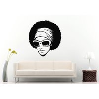 African American Frau Girl Lady Mit Einem Afro Haar Salon Style Haarband Brille Sonne Swag Wall Decal Vinyl Aufkleber Wandbild Room Decor L1053 African American Frau Girl Lady Mit Einem Afro Haar Salon Style Haarband Brille Sonne Swag Wall Decal Vinyl Aufkleber Wandbild Room Decor L1053 von DecalTrend