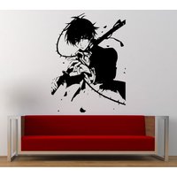 Anime Krieger Männlicher Junge Kerl Samurai Schwert Wand Grafik Aufkleber Vinyl Wandbild Schlafzimmer Zimmer Wohnkultur Verlassen Kostenloser Anime Krieger Männlicher Junge Kerl Samurai Schwert Wand Grafik Aufkleber Vinyl Wandbild Schlafzimmer Zimmer Wohnkultur Verlassen Kostenloser von DecalTrend