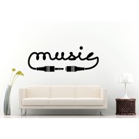 Audiokabel Musik Aux Kabel Notes Wall Decal Vinyl Aufkleber Wandbild Room Decor L720 Audiokabel Musik Aux Kabel Notes Wall Decal Vinyl Aufkleber Wandbild Room Decor L720 von DecalTrend
