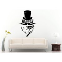 Barber Shop Haar Messer Rasieren Creme Strait Razor Mustage Zylinderhut Logo Zeichen Emblem Fenster Wand Aufkleber Vinyl Wandbild Zimmer Dekor L1292 Barber Shop Haar Messer Rasieren Creme Strait Razor Mustage Zylinderhut Logo Zeichen Emblem Fenster Wand Aufkleber Vinyl Wandbild Zimmer Dekor L1292 von DecalTrend