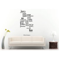 Berühmte Gedichte Spruch Sagen Citation Worte Wall Decal Vinyl Aufkleber Wandbild Room Decor L1133 von DecalTrend