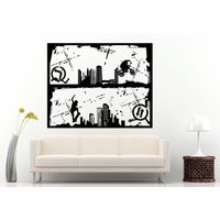 Bmx Bike Fahrrad Extremsport Spiele Trick Wheelie Skateboarder Skateboard Urban City Wall Decal Vinyl Aufkleber Wandbild Room Decor L867 von DecalTrend