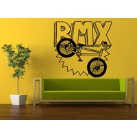 Bmx Bike Fahrrad Extremsport Spiele Wand Aufkleber Vinyl Wandbild Room Decor L863 von DecalTrend