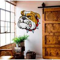Bulldog-Wand-Kunst, Bulldogge-Wand-Aufkleber, Bulldog-Wand-Dekor, Bulldog-Liebhaber-Geschenk von DecalTrend